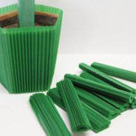 Topfmanschette plisee dunkelgrün, 8,5 cm, 10er Set