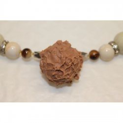Collier -Trffel Vollmilch- mit Marmorperlen 