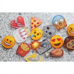 Schrumpffolie Bastelset -Emoticons-