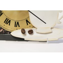 CD upcycling Uhr -KAFFEEZEIT- Unikat