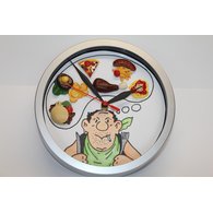 Kchen-Wanduhr-Herbert hat Hunger UNIKAT